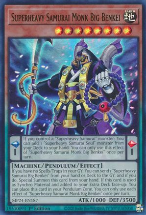 Image of Superheavy Samurai Monk Big Benkei [MP24-EN187] Ultra Rare