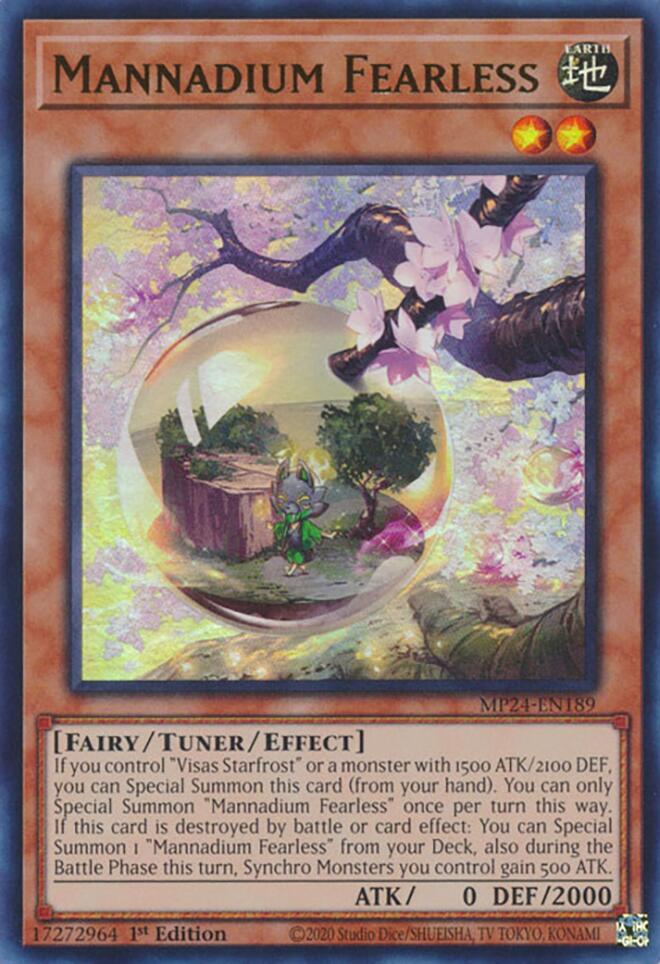 Image of Mannadium Fearless [MP24-EN189] Ultra Rare