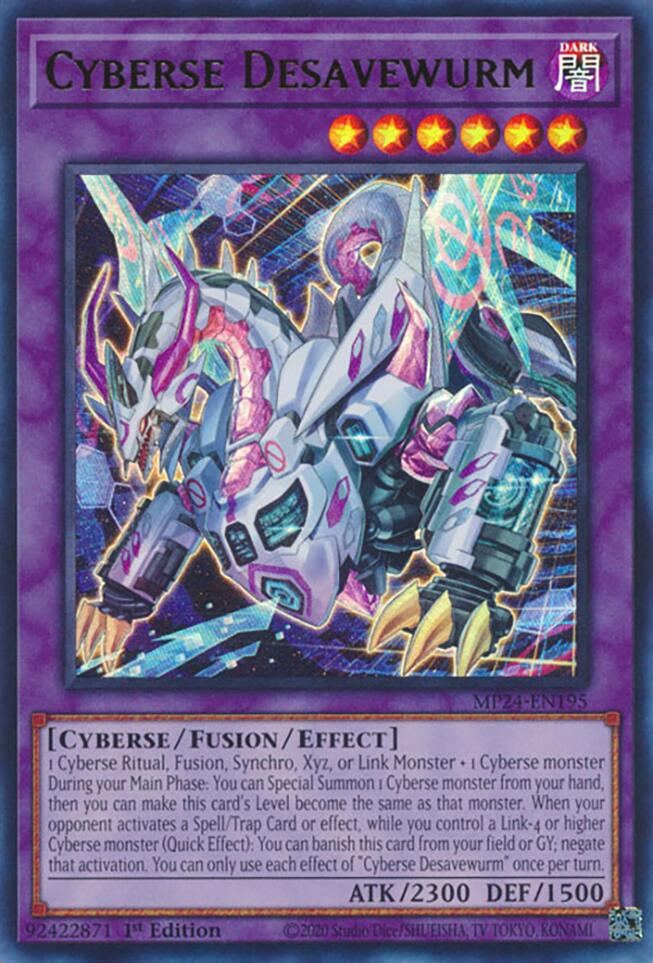Image of Cyberse Desavewurm [MP24-EN195] Ultra Rare