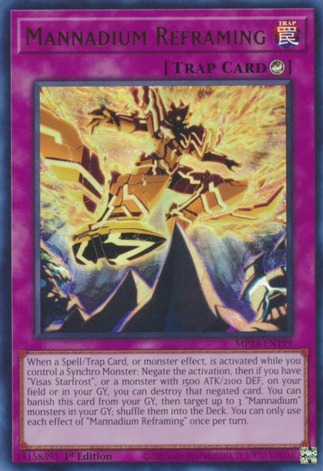 Image of Mannadium Reframing [MP24-EN199] Ultra Rare