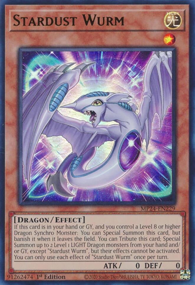 Image of Stardust Wurm [MP24-EN229] Ultra Rare