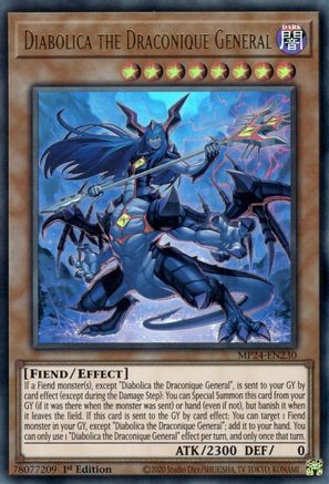 Image of Diabolica the Draconique General [MP24-EN230] Ultra Rare