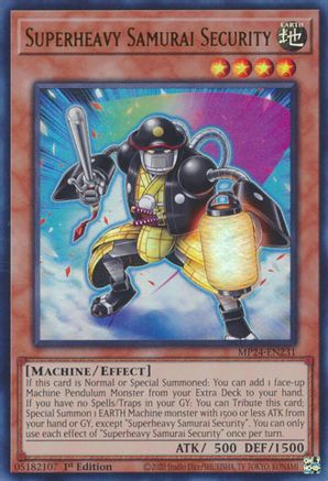 Image of Superheavy Samurai Security [MP24-EN231] Ultra Rare