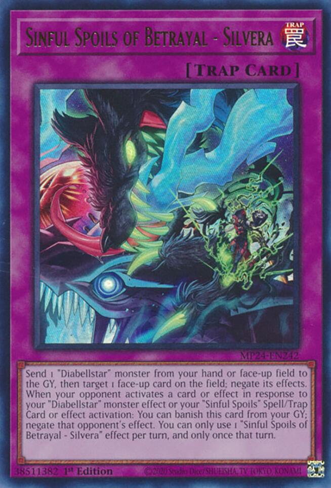 Image of Sinful Spoils of Betrayal - Silvera [MP24-EN242] Ultra Rare