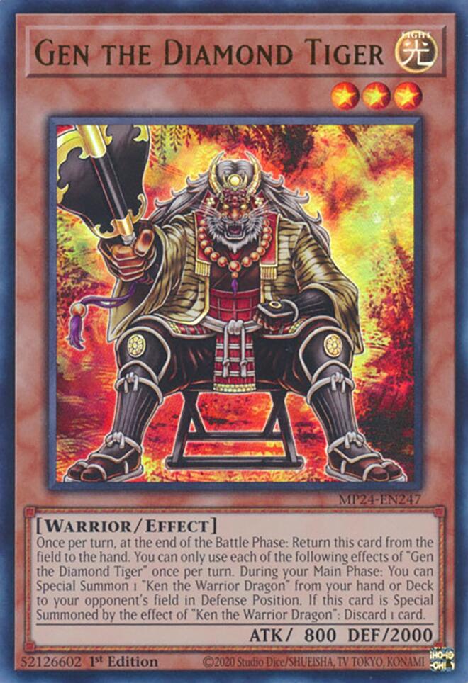 Image of Gen the Diamond Tiger [MP24-EN247] Ultra Rare