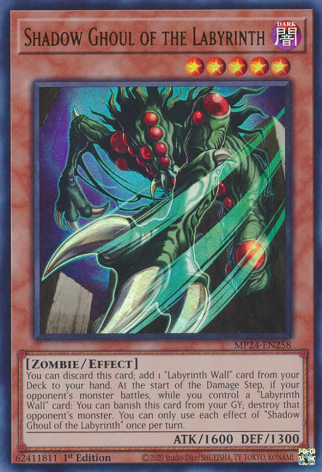 Image of Shadow Ghoul of the Labyrinth [MP24-EN258] Ultra Rare