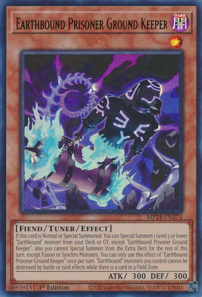 Image of Earthbound Prisoner Ground Keeper [MP24-EN274] Ultra Rare