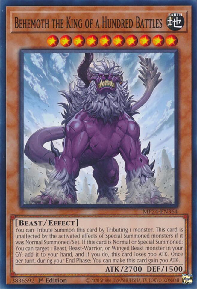 Image of Behemoth the King of a Hundred Battles [MP24-EN364] Common