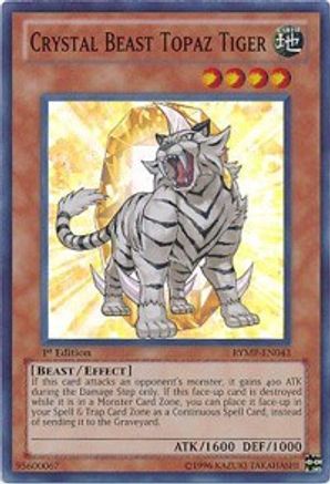 Image of Crystal Beast Topaz Tiger [RYMP-EN043] Super Rare