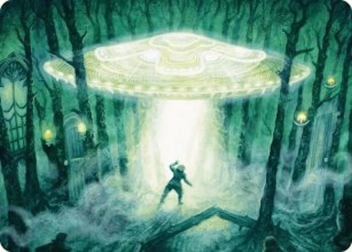 Image of Unidentified Hovership Art Card [Duskmourn: House of Horror Art Series]