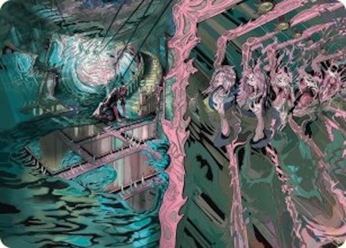 Image of Mirror Room // Fractured Realm Art Card [Duskmourn: House of Horror Art Series]