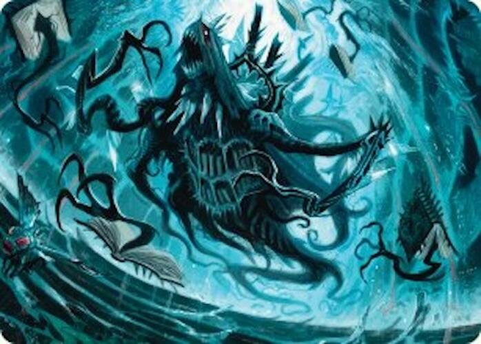 Image of Overlord of the Floodpits Art Card [Duskmourn: House of Horror Art Series]