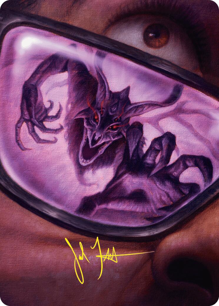 Image of Doomsday Excruciator Art Card (Gold-Stamped Signature) [Duskmourn: House of Horror Art Series]