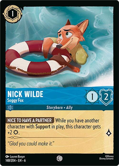 Image of Nick Wilde - Soggy Fox (148/204) [Azurite Sea]