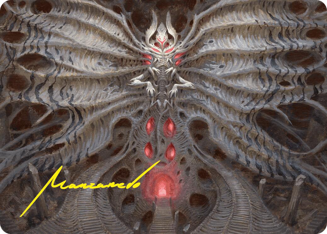 Image of Valgavoth, Terror Eater Art Card (Gold-Stamped Signature) [Duskmourn: House of Horror Art Series]
