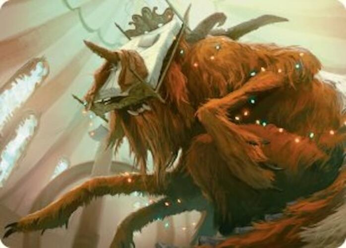 Image of Bedhead Beastie Art Card [Duskmourn: House of Horror Art Series]