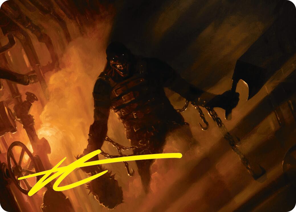 Image of Boilerbilges Ripper Art Card (Gold-Stamped Signature) [Duskmourn: House of Horror Art Series]