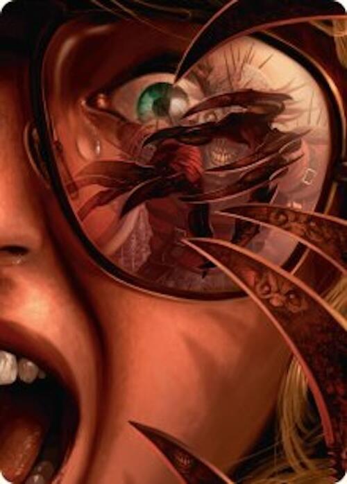 Image of Razorkin Needlehead Art Card [Duskmourn: House of Horror Art Series]