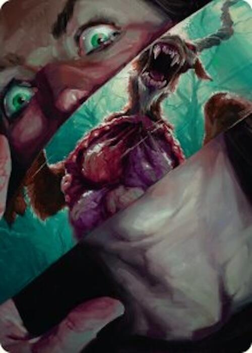 Image of Hauntwoods Shrieker Art Card [Duskmourn: House of Horror Art Series]