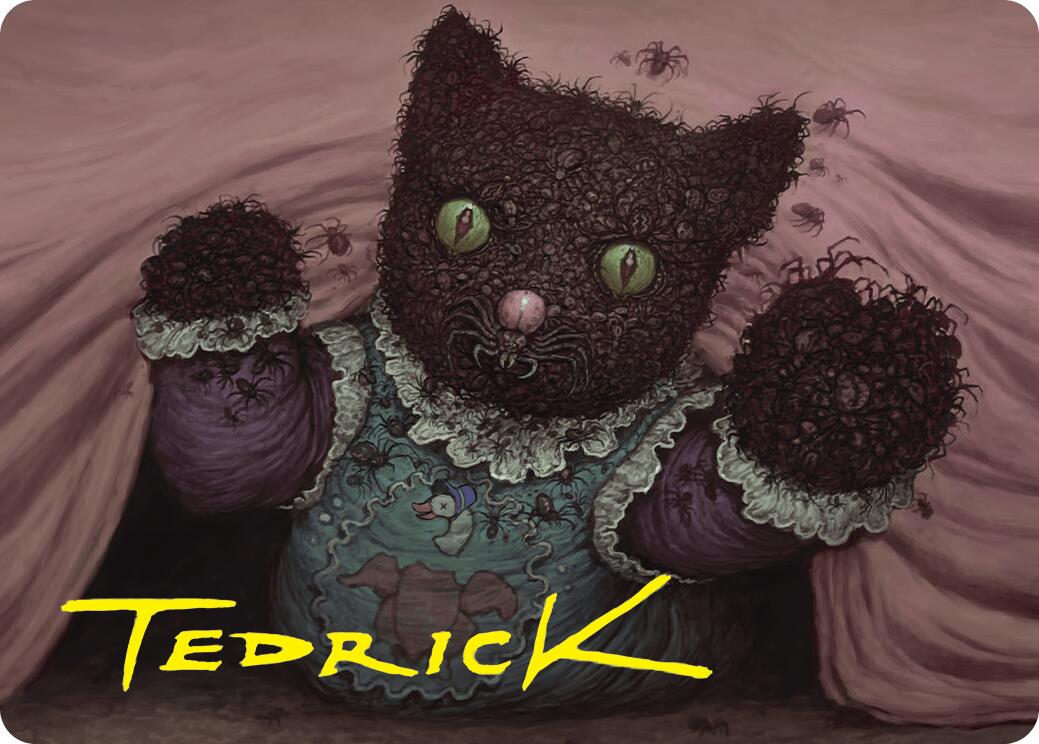 Image of Twitching Doll Art Card (Gold-Stamped Signature) [Duskmourn: House of Horror Art Series]