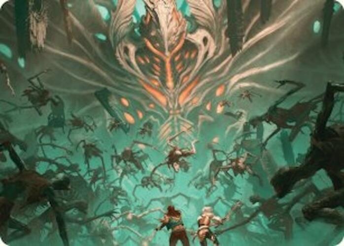 Image of Valgavoth's Onslaught Art Card [Duskmourn: House of Horror Art Series]