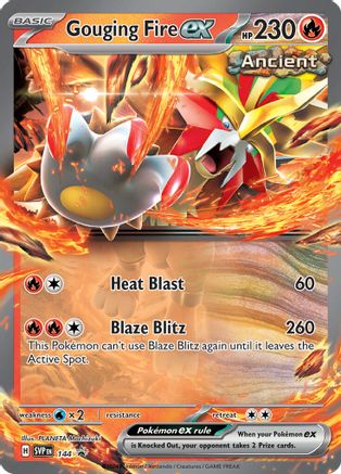 Image of Gouging Fire ex (144) [Scarlet & Violet: Black Star Promos]