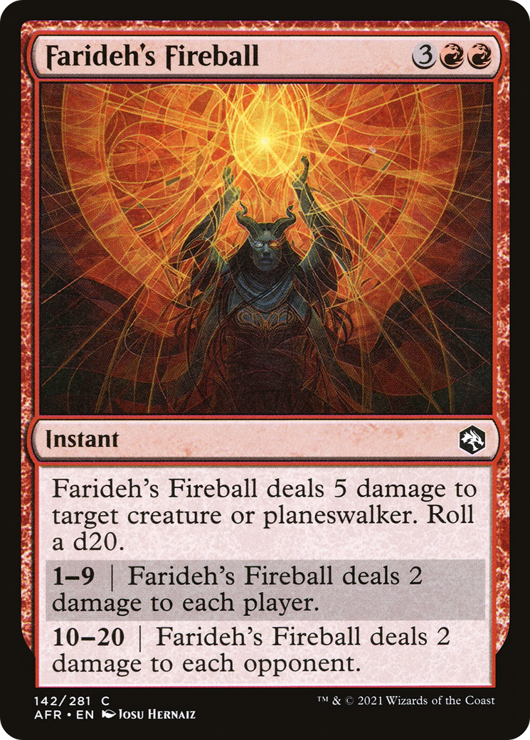 Image of Farideh's Fireball [Dungeons & Dragons: Adventures in the Forgotten Realms]