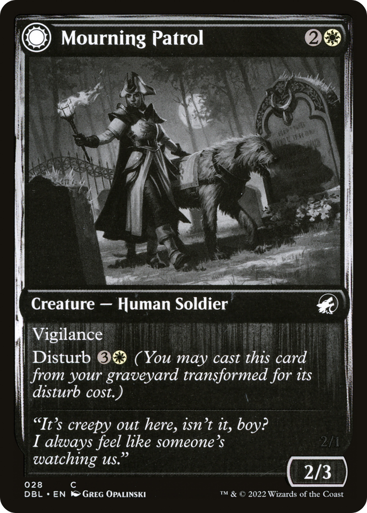 Image of Mourning Patrol // Morning Apparition [Innistrad: Double Feature]