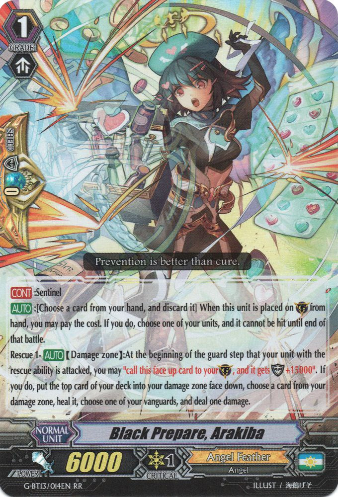 Image of Black Prepare, Arakiba (G-BT13/014EN) [Ultimate Stride]