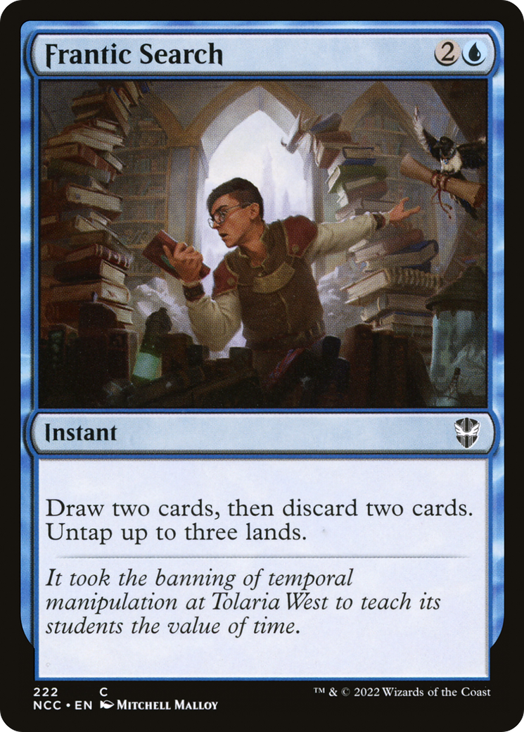 Image of Frantic Search [Streets of New Capenna Commander]