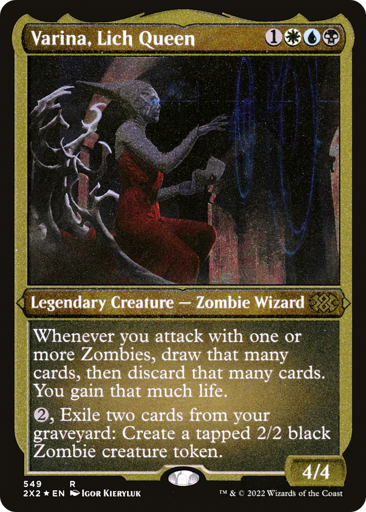 Image of Varina, Lich Queen (Foil Etched) [Double Masters 2022]