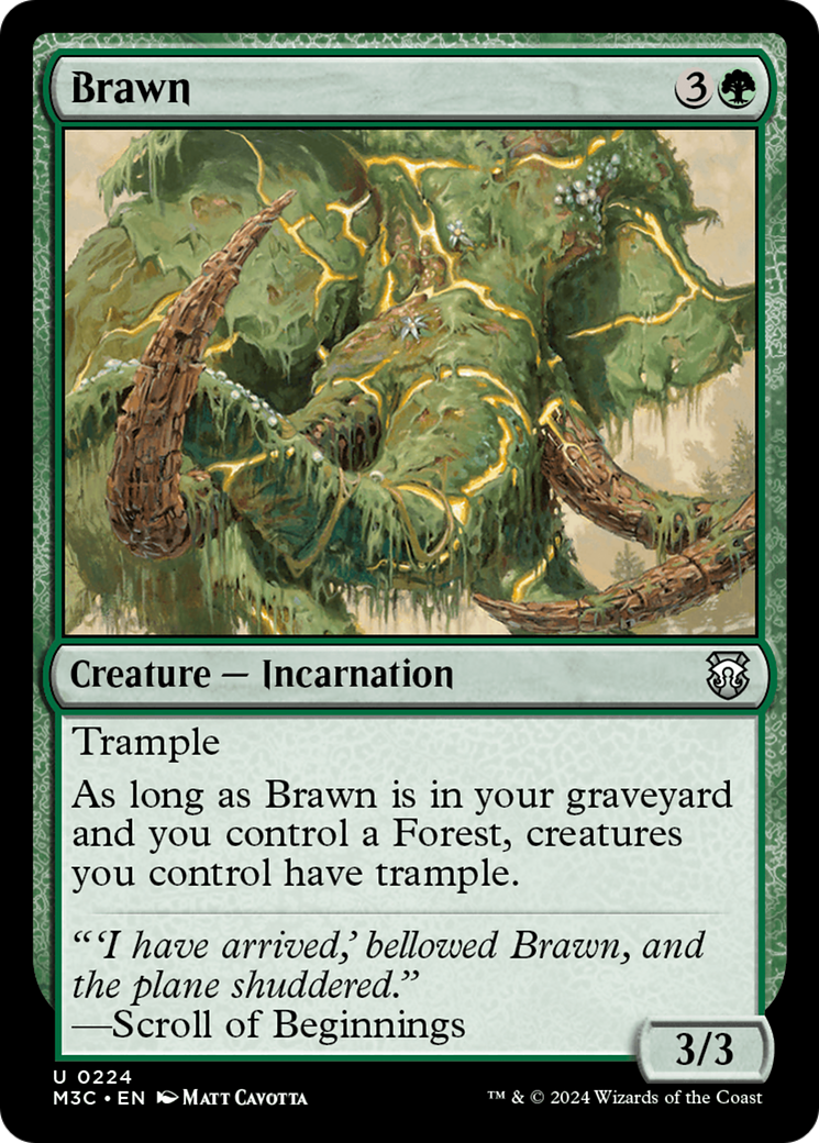 Image of Brawn (Ripple Foil) [Modern Horizons 3 Commander]