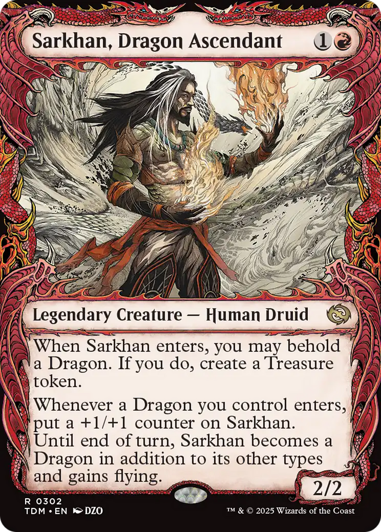 Image of Sarkhan, Dragon Ascendant (0302) (Showcase) [Tarkir: Dragonstorm]