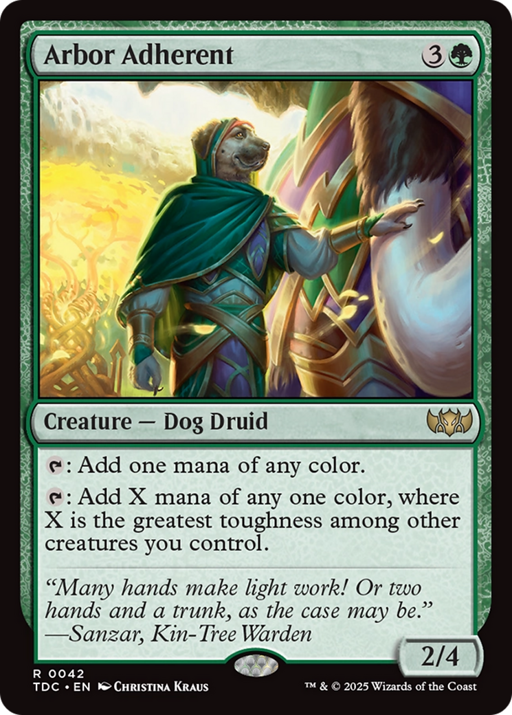 Image of Arbor Adherent [Tarkir: Dragonstorm Commander]