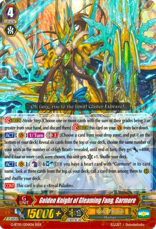 Image of Golden Knight of Gleaming Fang, Garmore (G-BT10/004EN) [Raging Clash of the Blade Fangs]