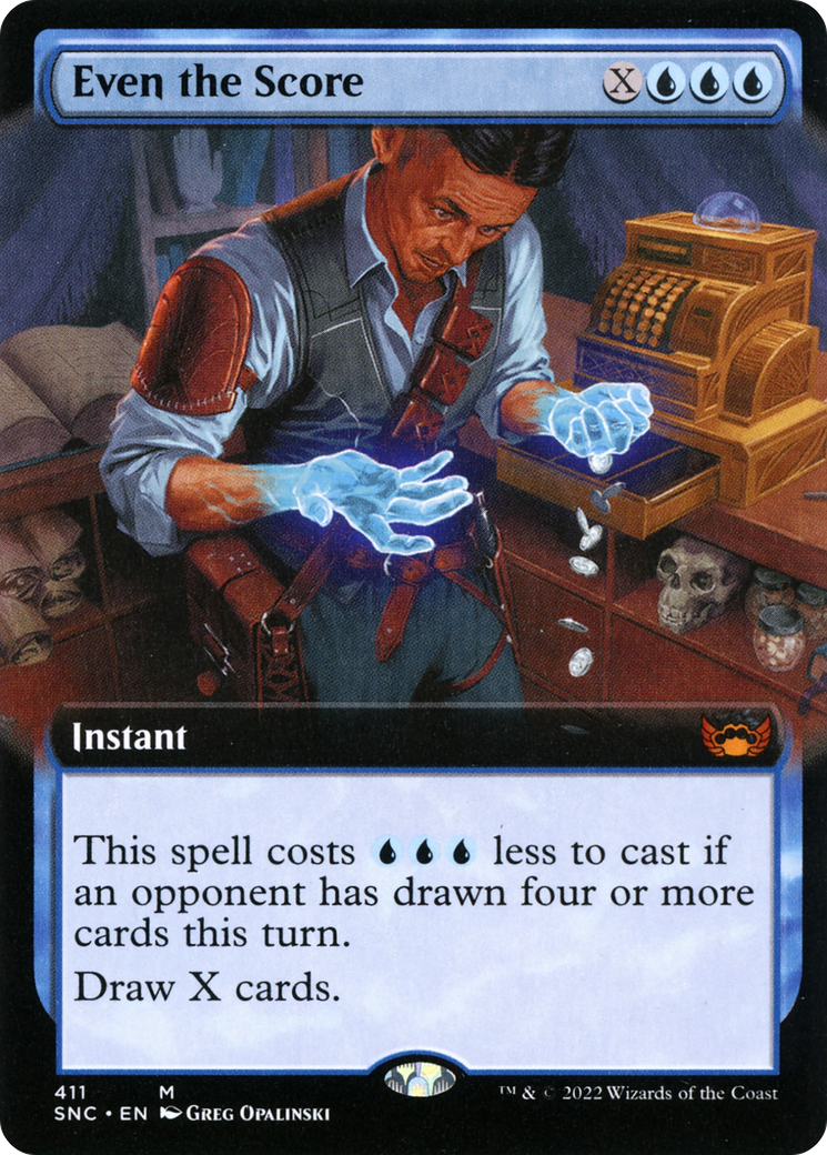 Image of Even the Score (Extended Art) [Streets of New Capenna]