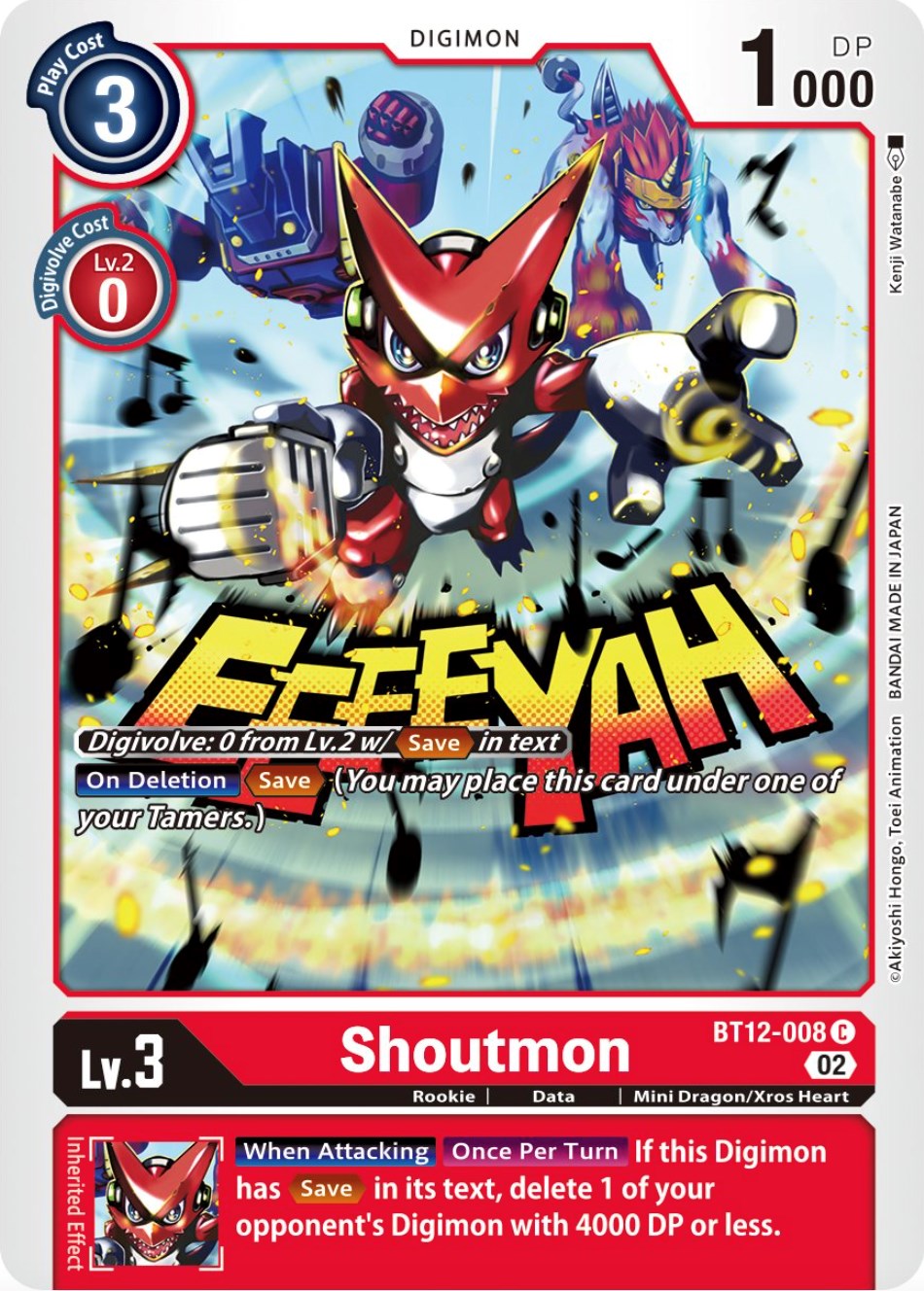Image of Shoutmon [BT12-008] [Across Time]