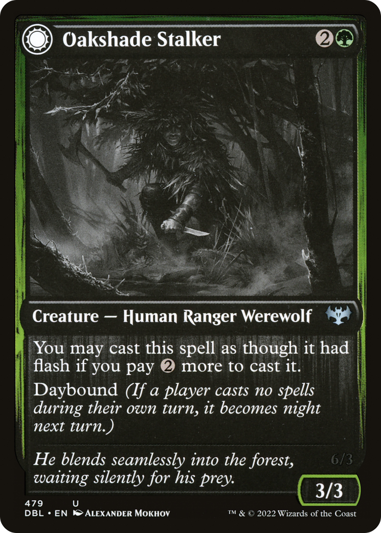 Image of Oakshade Stalker // Moonlit Ambusher [Innistrad: Double Feature]
