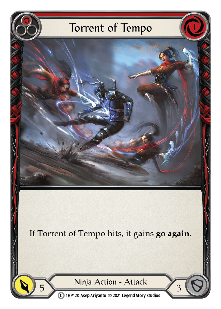 Image of Torrent of Tempo (Red) [1HP128] (History Pack 1)