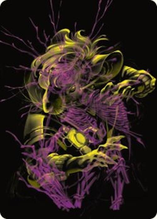 Image of Nashi, Searcher in the Dark Art Card (43/54) [Duskmourn: House of Horror Art Series]