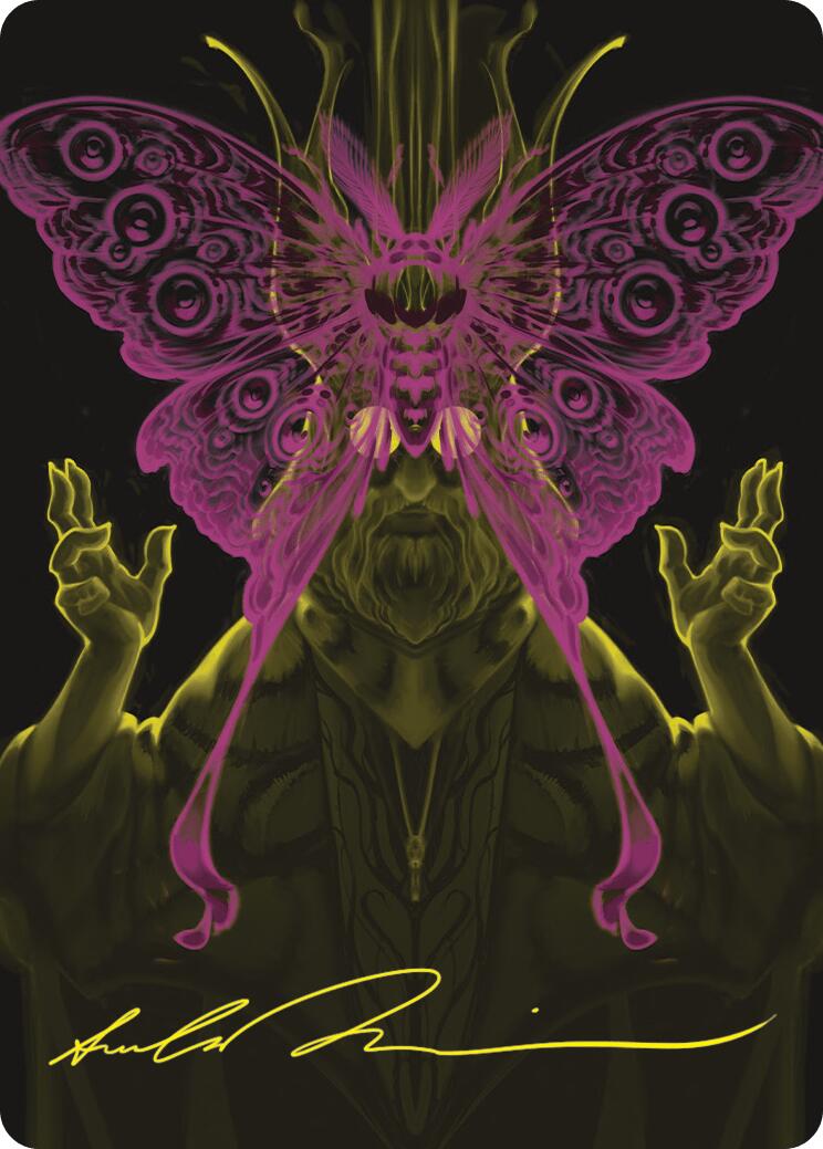 Image of Victor, Valgavoth's Seneschal Art Card (44/54) (Gold-Stamped Signature) [Duskmourn: House of Horror Art Series]