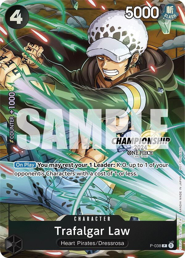 Image of Trafalgar Law (P-038) (CS 2024 Event Pack Finalist) [One Piece Promotion Cards]
