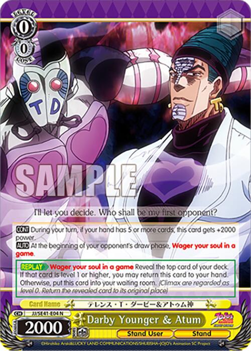 Image of Darby Younger & Atum (JJ/SE41-E04 N) [JoJo's Bizarre Adventure: Golden Wind]