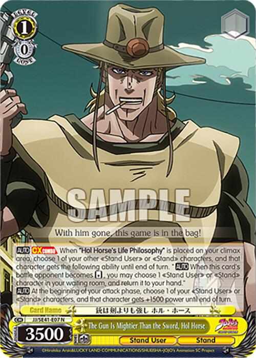 Image of The Gun Is Mightier Than the Sword, Hol Horse (JJ/SE41-E07 N) [JoJo's Bizarre Adventure: Golden Wind]