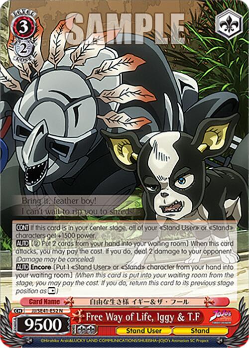 Image of Free Way of Life, Iggy & T.F (JJ/SE41-E52 N) [JoJo's Bizarre Adventure: Golden Wind]