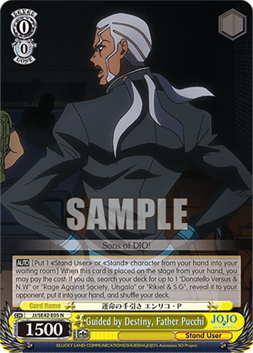 Image of Guided by Destiny, Father Pucchi (JJ/SE42-E05 N) [JoJo's Bizarre Adventure: Golden Wind]