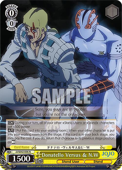 Image of Donatello Versus & N.W (JJ/SE42-E06 N) [JoJo's Bizarre Adventure: Golden Wind]