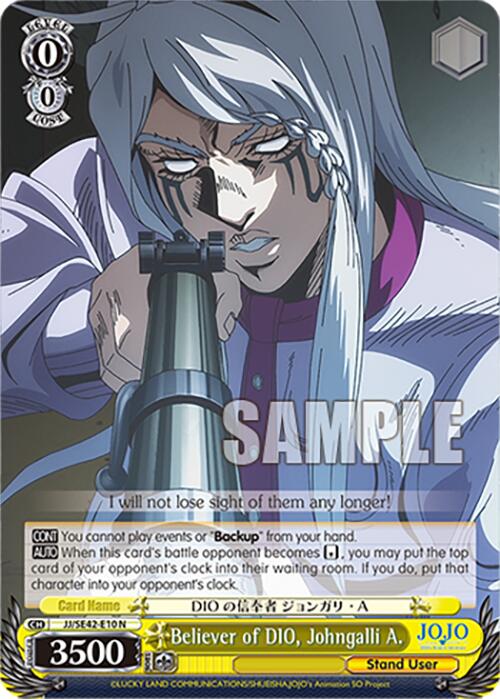 Image of Believer of DIO, Johngalli A. (JJ/SE42-E10 N) [JoJo's Bizarre Adventure: Golden Wind]