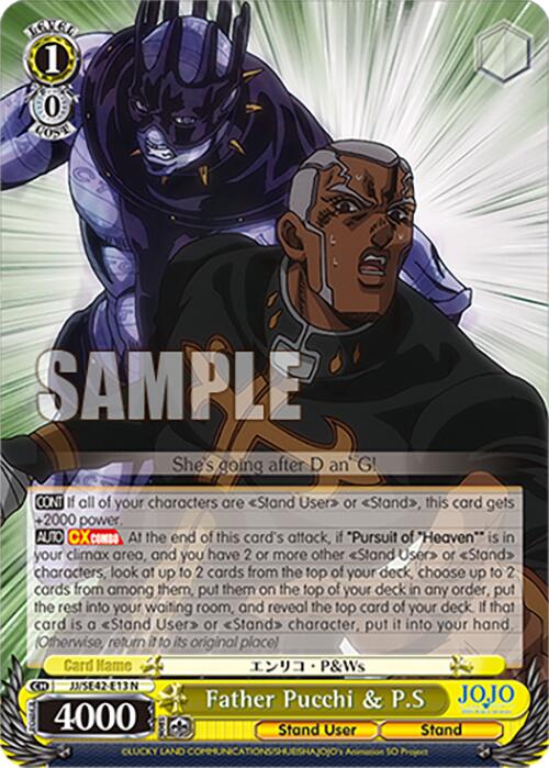 Image of Father Pucchi & P.S (JJ/SE42-E13 N) [JoJo's Bizarre Adventure: Golden Wind]