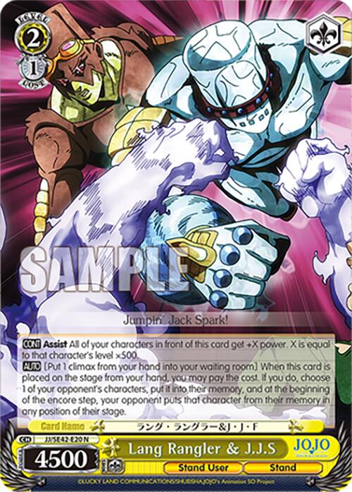 Image of Lang Rangler & J.J.S (JJ/SE42-E20 N) [JoJo's Bizarre Adventure: Golden Wind]